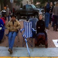 Bruce and Betty (Mama Repka) on the Courthouse Square